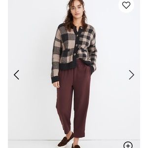NWT Madewell Tapered Cropped Pants